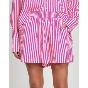 Brunette the Label Striped High Waist Short size XS/S